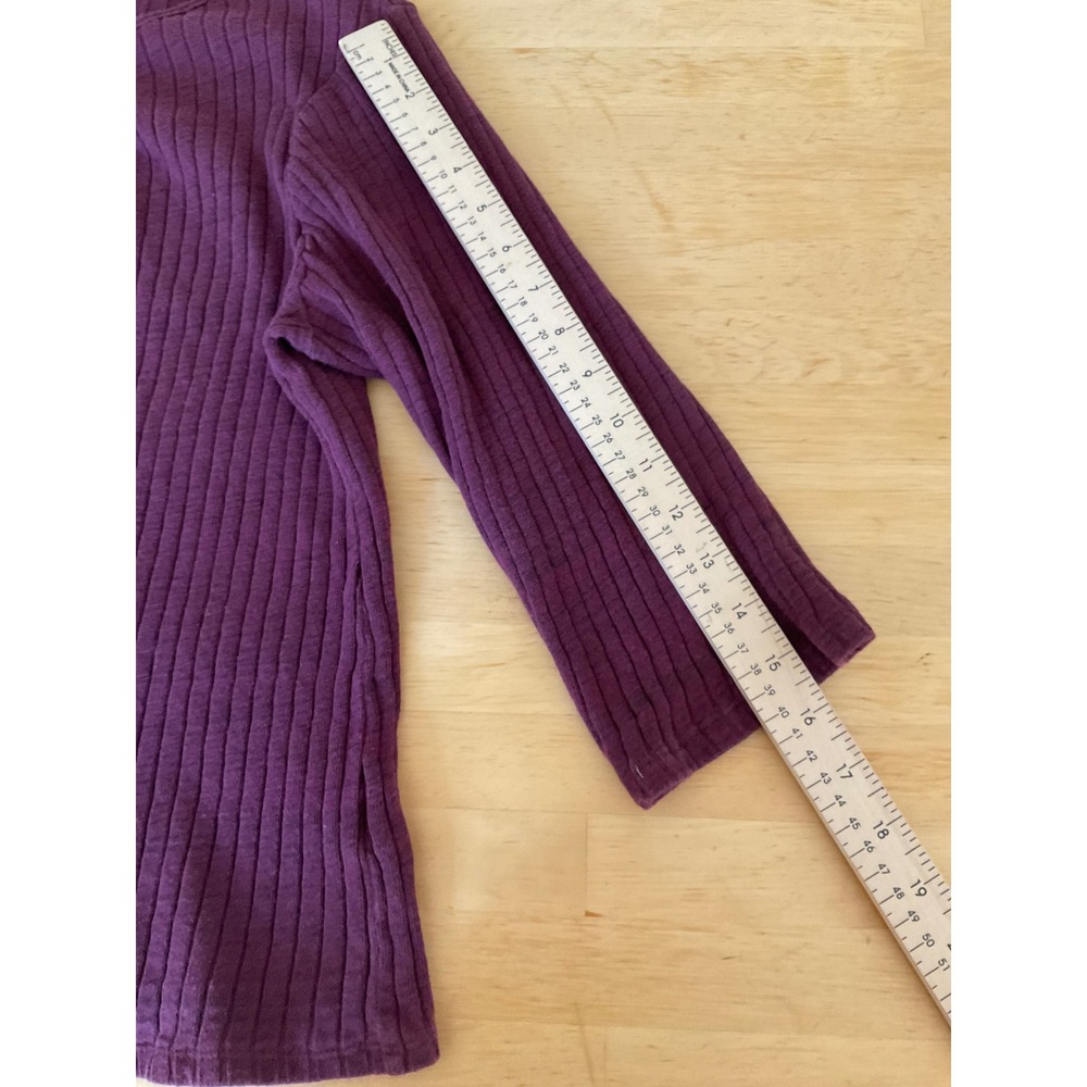 Cato Womens Burgundy Ribbed Ring Keyhole Neck 3/4 Sleeve Knit Top Plus 18/20W - Picture 8 of 8